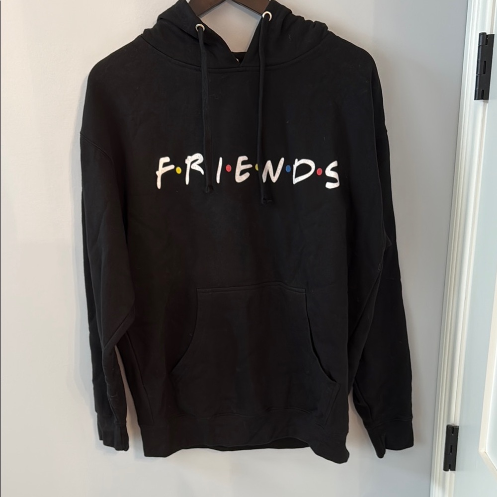 Black Friends Logo Pullover Hoodie